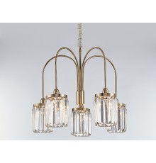 Люстра подвесная Newport 4505/C gold new RENATA E14 5*40W золото