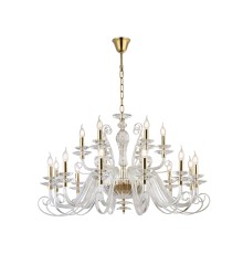 Люстра подвесная Newport 8576+12/C gold polished ANNABELLE Е14 18*40W золото