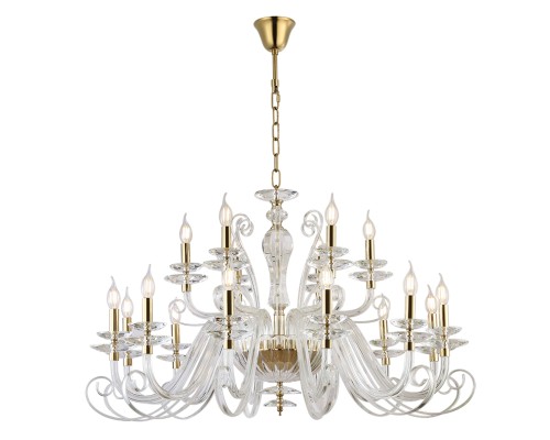 Люстра подвесная Newport 8576+12/C gold polished ANNABELLE Е14 18*40W золото