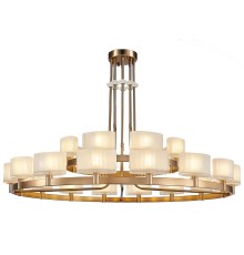 Люстра подвесная Newport 4338+16/C new gold JESSICA G9 24*40W французское золото