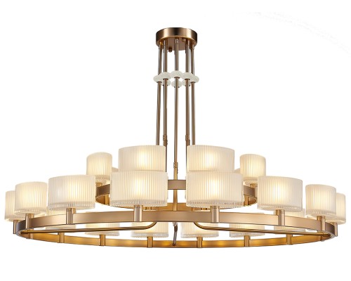 Люстра подвесная Newport 4338+16/C new gold JESSICA G9 24*40W французское золото