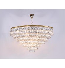 Люстра подвесная Newport 10129+37/C gold ELIZABETH Е14 46*40W золото шампань