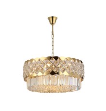 Люстра подвесная Newport 8300/60 C gold polished ASHLEY E14 12*40W золото шампань