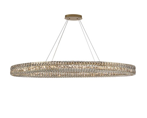 Люстра подвесная Newport 8550/160 C oval gold polished ELIZABETH 2 G9 28*40W золото