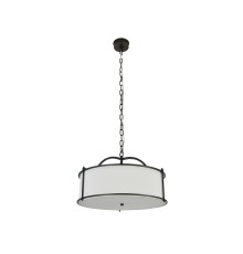 Люстра подвесная Newport 3405/С MONTANA E14 5*40W черный+золото