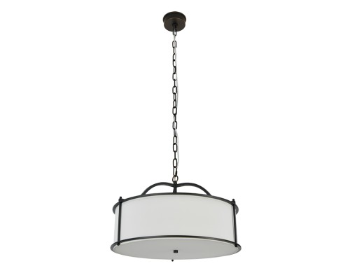 Люстра подвесная Newport 3405/С MONTANA E14 5*40W черный+золото