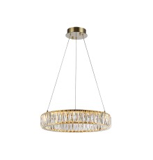 Люстра подвесная светодиодная Newport 8240/40 gold CRYSTAL LED 24W золото