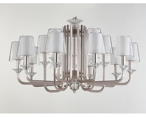 Люстра подвесная Newport 4610+5/C PERLA E14 15*40W серебристо-жемчужный