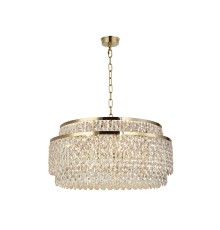 Люстра подвесная Newport 8530/80 C gold polished TIFFANY E14 24*40W золото шампань