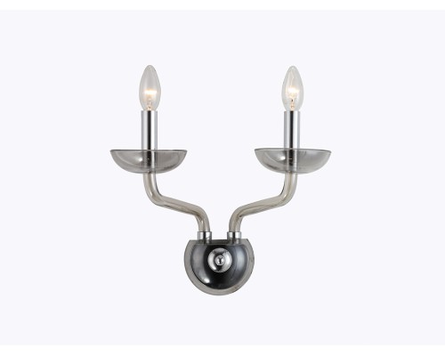 Бра Newport 12602/A smoke ANITA Е14 2*40W никель