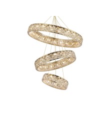 Потолочная чашка Newport 8530/8560 D15 3 вертик.кольца gold TIFFANY золото шампань