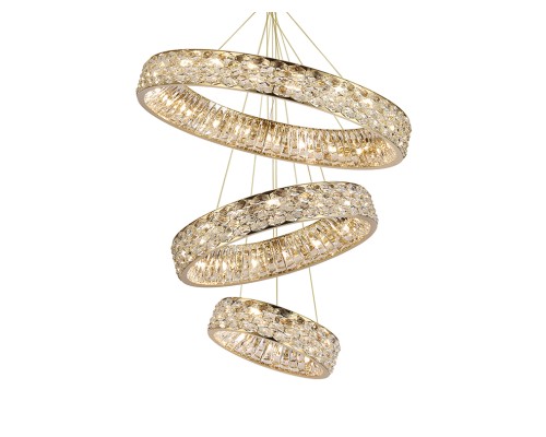 Потолочная чашка Newport 8530/8560 D15 3 вертик.кольца gold TIFFANY золото шампань