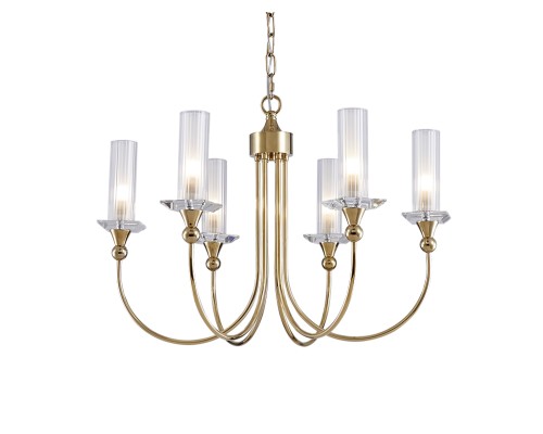 Люстра подвесная Newport 4586/С gold CHARLIZE G9 6*25W золото