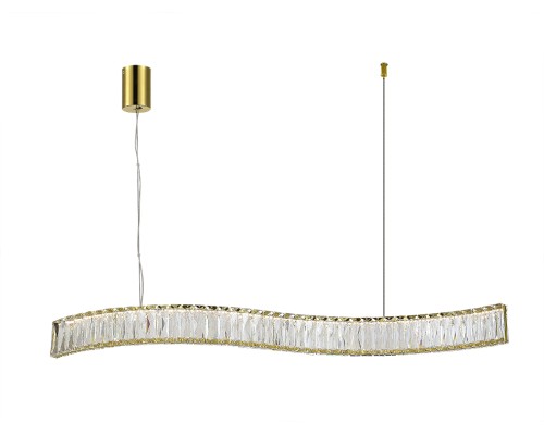 Люстра подвесная светодиодная Newport 8243N/90 gold CRYSTAL LED 27W 2970Lm 3100-4000K золото