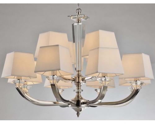 Люстра подвесная Newport 11408+4/C ALLEGRA E14 12*40W никель