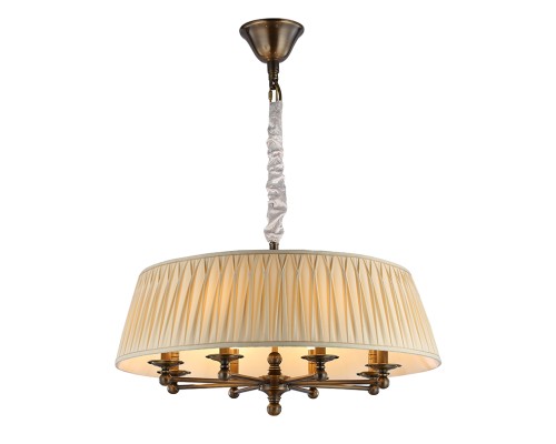 Люстра подвесная Newport 31508/C black brass JULIA E14 8*40W черная латунь