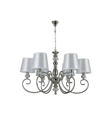 Люстра подвесная Newport 1206/C nickel MARTA E14 6*40W никель