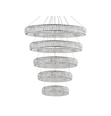 Потолочная чашка Newport 8240 D35 5 вертик.колец chrome CRYSTAL хром