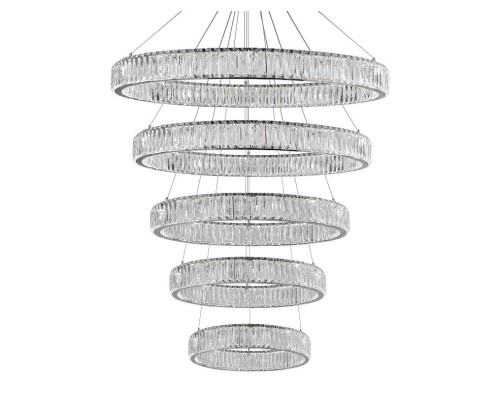 Потолочная чашка Newport 8240 D35 5 вертик.колец chrome CRYSTAL хром