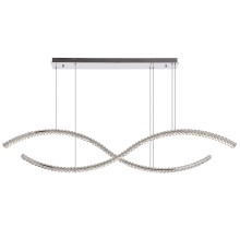 Люстра подвесная светодиодная Newport 8242N/160 chrome CRYSTAL LED 80W 8800 Lm 3100-4000K хром