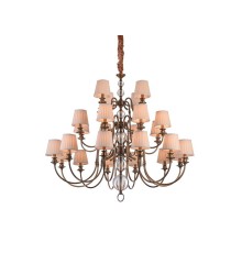 Люстра подвесная Newport 31010+12/C B/C без абажуров CALIFORNIA E14 24*40W черная латунь