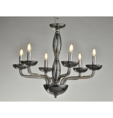 Люстра подвесная Newport 12606/C smoke ANITA Е14 6*40W никель