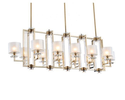 Люстра подвесная Newport 4408+4/S gold ALEXANDRA E14 12*40W золото