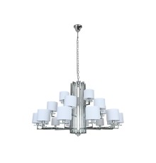 Люстра подвесная Newport 35412+6+3/C chrome без абажуров AMALIA Е14+LED 21+2*60W+5W хром