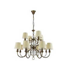 Люстра подвесная Newport 3112/С black brass без абажуров CALIFORNIA E14 12*40W черная латунь