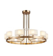 Люстра подвесная Newport 4338+2/C new gold JESSICA G9 10*40W французское золото