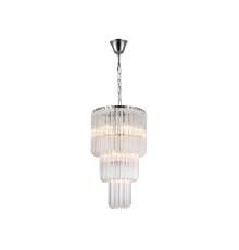 Люстра подвесная Newport 8910/C nickel AMANDA Е14 10*40W никель