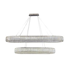 Потолочная чашка Newport 8240 L35*12*H4 90+140 oval chrome CRYSTAL хром