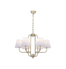 Люстра подвесная Newport 4646/С gold OLGA E14 6*40W золото