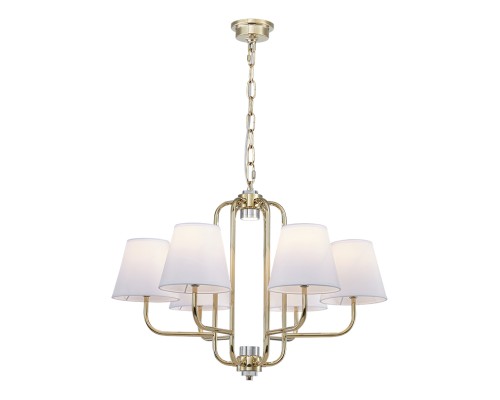 Люстра подвесная Newport 4646/С gold OLGA E14 6*40W золото