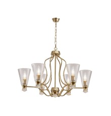 Люстра подвесная Newport 4736/C gold MARGARET E14+LED 6+6*40W+2,5W 3000K золото