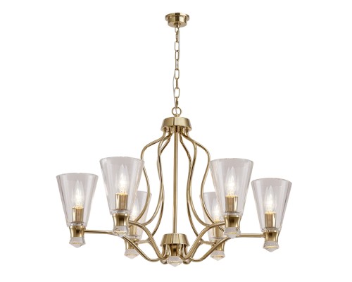 Люстра подвесная Newport 4736/C gold MARGARET E14+LED 6+6*40W+2,5W 3000K золото