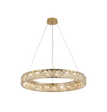 Люстра подвесная Newport 8532/80 C gold polished TIFFANY G9 21*25W золото шампань