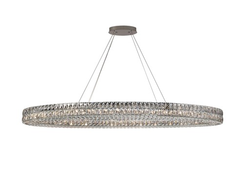 Люстра подвесная Newport 8550/160 C oval chrome ELIZABETH 2 G9 28*40W хром