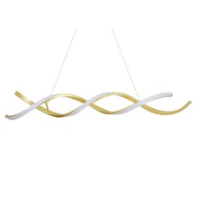 Люстра подвесная светодиодная Newport 15108/S brass LOREN LED 28W 3100K 2800Lm латунь