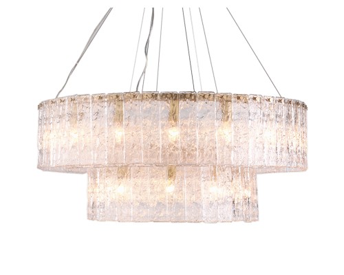 Люстра подвесная Newport 10826+18/S brass BEATRICE Е14 24*40W матовая латунь