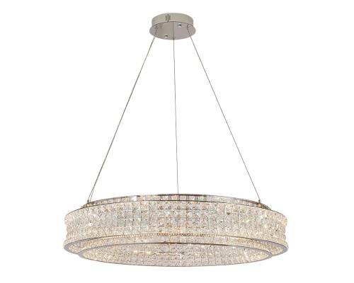 Люстра подвесная светодиодная Newport 8510/80 chrome VENERA LED 88W 3100K 8800Lm хром