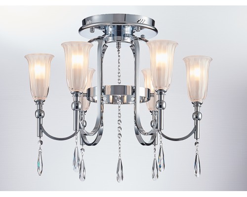 Люстра подвесная Newport 4806/PL chrome SOFIA E14 6*40W хром