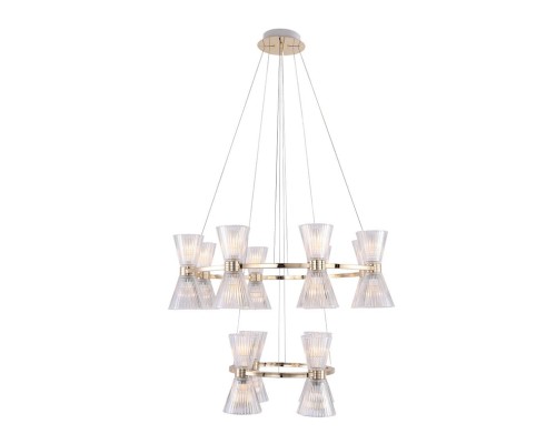 Люстра подвесная Newport 3614/S gold new CHRISTINA E14 8*40W золото