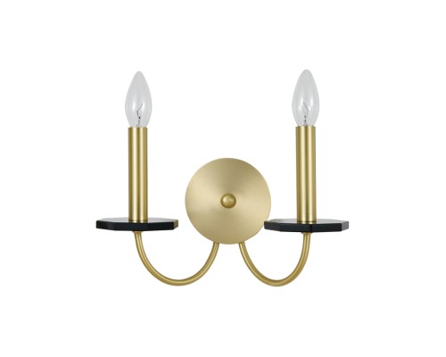 Бра Newport 3872/A brass VANESSA E14 2*40W латунь