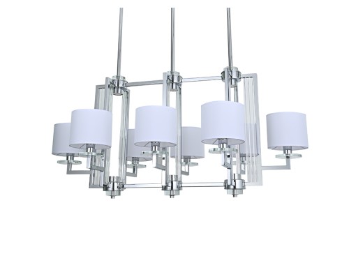 Люстра подвесная Newport 35408/S chrome без абажуров AMALIA Е14+LED 8+4*60W+5W хром