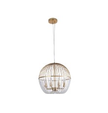 Люстра подвесная Newport 1718/C bronze ALINA E14 8*40W бронза