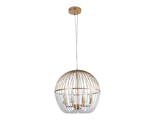 Люстра подвесная Newport 1718/C bronze ALINA E14 8*40W бронза