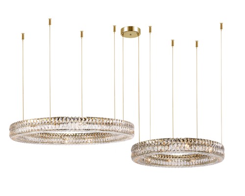 Потолочная чашка Newport 8550 D12 2 горизон.кольца gold ELIZABETH 2 золото