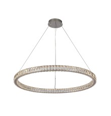 Люстра подвесная светодиодная Newport 8580/100 C chrome KRISTA LED 2*75W 3100-4000K 7500Lm хром