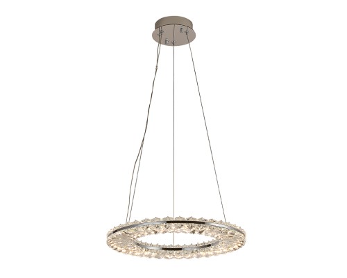 Люстра подвесная светодиодная Newport 8241N/400 chrome CRYSTAL LED 27W 2970Lm 3100-4000K хром